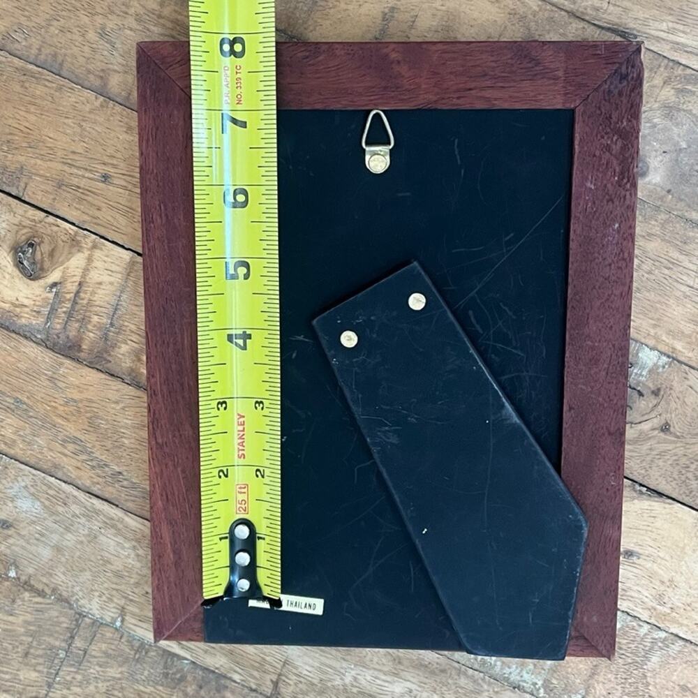 Vintage Wood Picture Frame 7 x 8.75" Free Standing - Picture 7 of 10
